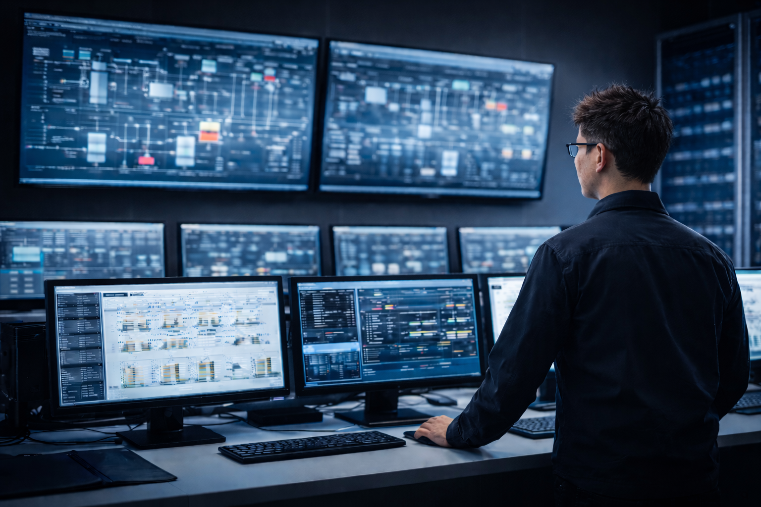 Industrial control room and OT engineering environment